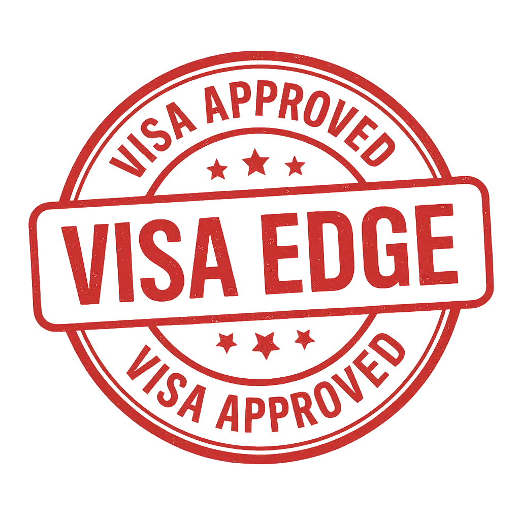 Visa Edge Stamp Logo